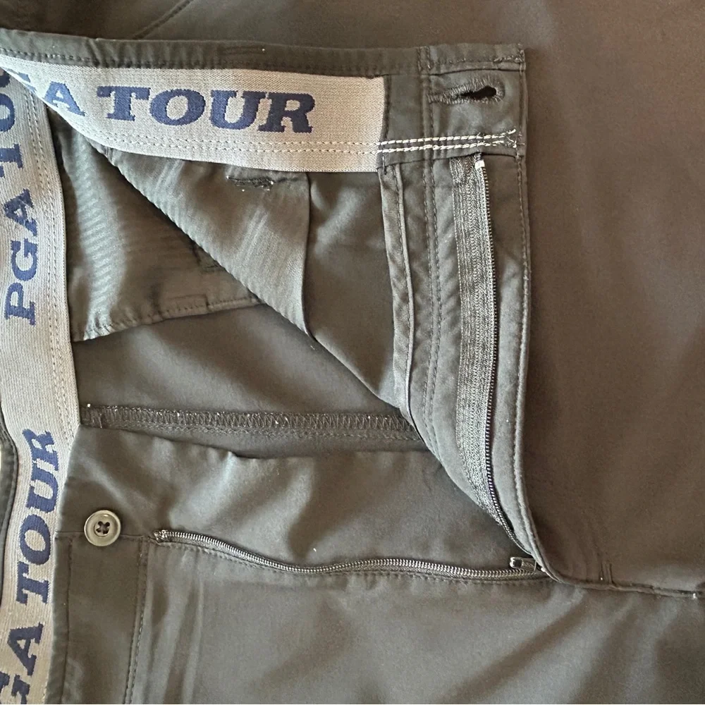 Classic‎ Black Flat Front Men's Golf Shorts, PGA Tour